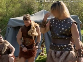 Norse studs return for round 5, serving up muscular men, big cocks, and raw action. Sir Peter dominates Felix Fox with spit and ass worship, leading to intense bareback drilling and a hot facial.