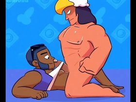 Bo und Brock, zwei junge, geile Schwule, gönnen sich eine dampfende Session gegenseitiger Masturbation, ihre Hände erforschen die Körper des anderen, ihr Stöhnen hallt durch den Raum, während sie ein schlüpfriges Videospiel spielen.