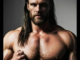 Los vikingos musculosos, apasionados por su masculinidad, se involucran en encuentros intensos y sensuales. Su fuerza y belleza cautivan, mostrando el encanto primordial de la adoración muscular gay.