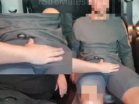 Aussie personal trainer, um cara hetero, recebe seu primeiro boquete gay em um carro. Assista a sua surpresa e prazer como ele é atendido por um cara gay amador, todos capturados neste vídeo legendado.