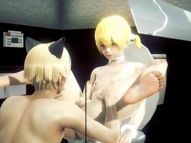 La rubia femboy, un popular personaje de manga asiático, se encuentra con su cosplayer en un baño. Su encuentro erótico se desarrolla con una mamada humeante, una intensa acción anal y un final desordenado. Este video hentai japonés es un viaje salvaje y sin censura.