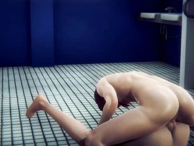 Венти и его партнерша Genshin Impact предаются страстному сексу в общественном туалете. Действие накаляется, когда они предаются взаимному оральному удовольствию, ведущему к страстному, интенсивному анальному сексу.